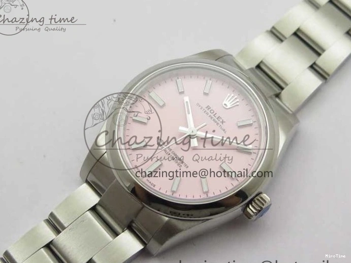 MiroTime 1103 Oyster Perpetual 31mm 277200 EWF Best Edition Pink Dial on SS Bracelet 6T Sophisticated 2776